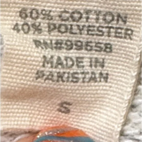 Blue 84 Black/White Striped Okaloosa Island Hoodie Size Small - Picture 5 of 11